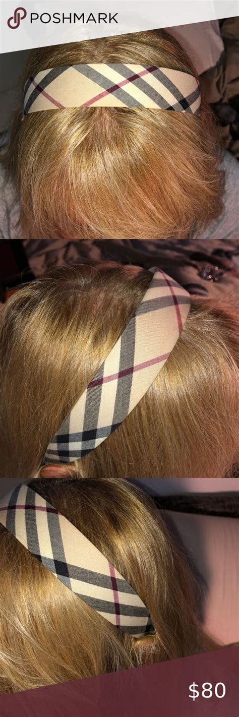 fake burberry hair accessories